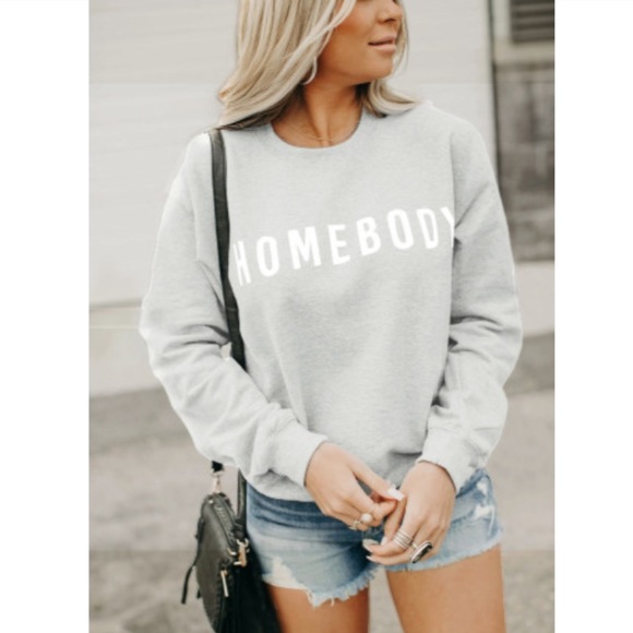 Homebody classic grey comfy sweatshirt size small - Picture 2 of 8